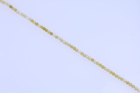 Strang Persische Jade, gelb weiß, Kugel, 6mm, 40cm