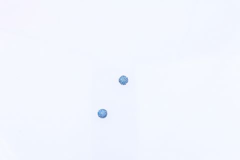 Zwischenteil Straßball 10-11mm , 2 Stück, blau kalt