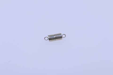 Verschluss Magnet 1 Stück, Kugel glänzend, 7x13mm, 925 Silber,