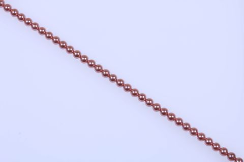 Strang Muschelkern, rosa alt, Kugel, 10mm, 39cm