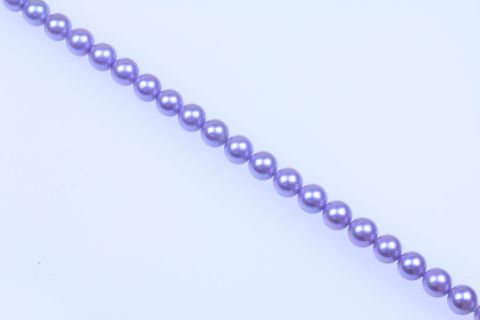 Strang Muschelkern, flieder, Kugel, 14mm, 39cm