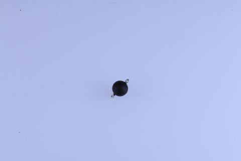 Magnetverschluß,Magic Powerclip,12mm Muggel mit Öse,frostet schwarz, Kugel