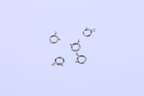 Zubehör Silber Federring 5 Stück, 8mm, 925 Silber,