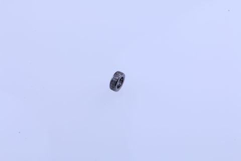 Zwischenteil Edelstahl, schwarz, Rondell, 10mm